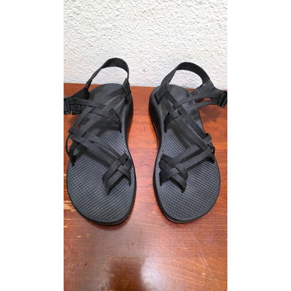 Chaco Women's ZX/2 Black Outdoor Sport Sandals Adjustable Straps Size 11 - Picture 2 of 7
